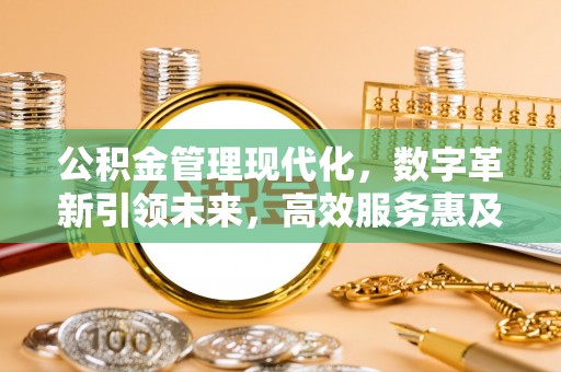 永定公积金管理现代化，数字革新引领未来，高效服务惠及民生