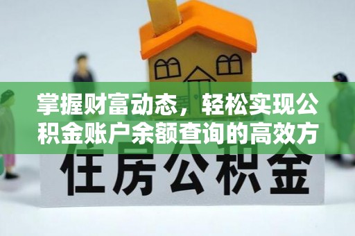 永定掌握财富动态，轻松实现公积金账户余额查询的高效方法