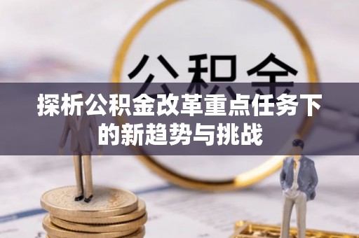 永定探析公积金改革重点任务下的新趋势与挑战