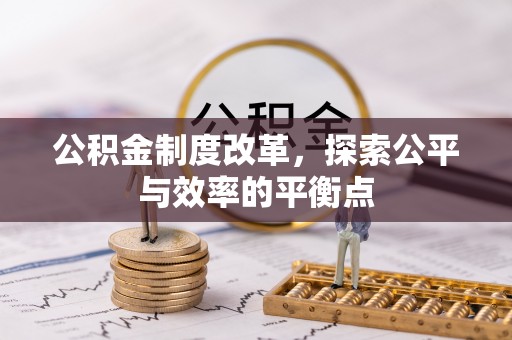 永定公积金制度改革，探索公平与效率的平衡点