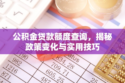 永定公积金贷款额度查询，揭秘政策变化与实用技巧