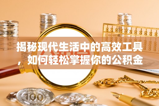 永定揭秘现代生活中的高效工具，如何轻松掌握你的公积金查询方式
