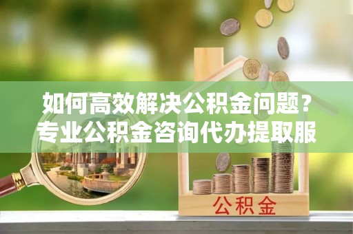 永定如何高效解决公积金问题？专业公积金咨询代办提取服务来帮你