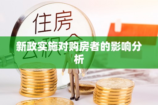 永定新政实施对购房者的影响分析