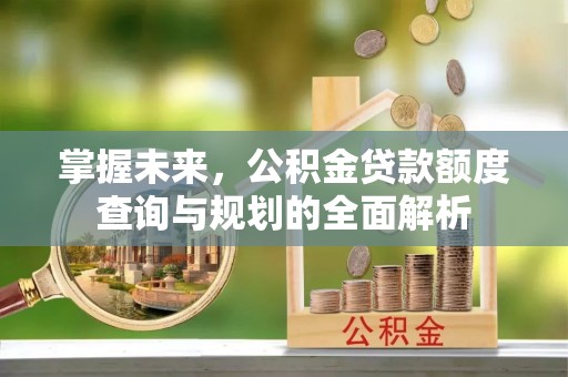 永定掌握未来，公积金贷款额度查询与规划的全面解析
