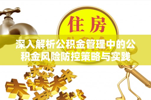 永定深入解析公积金管理中的公积金风险防控策略与实践