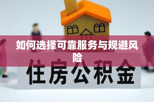 永定如何选择可靠服务与规避风险